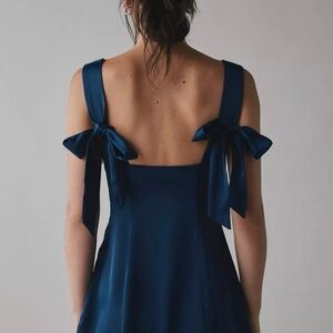 Urban Outfitters Blue Dress satin material